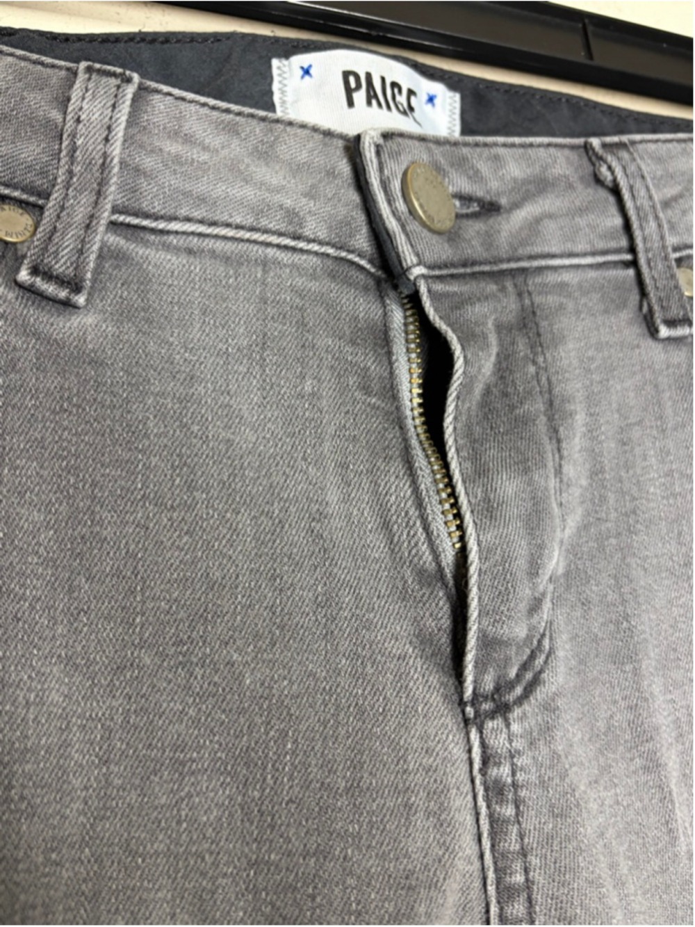 PAIGE Skyline Ankle Peg Jeans Gray Wash Size 29 - Picture 3 of 9